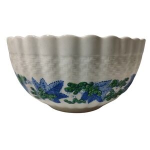 Vintage Spode Copeland‎ Sugar Bowl Open Valencia Pattern Basket Weave 1950s